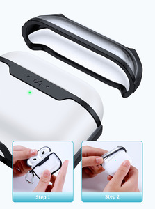 Pour <span class=keywords><strong>Airpods</strong></span> <span class=keywords><strong>Pro</strong></span> 2 Étui transparent de protection complet Compatible pour <span class=keywords><strong>Airpods</strong></span> Pro2 avec porte-clés - Product Image 5