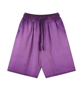 Pantalones Cortos Retro para Hombre, 100% Algodón Ecológico, Cintura Alta con Cordón Ajustable, Tejido de Punto, Lavado Ácido Vintage, 260GSM, Corte Holgado - Product Image 5
