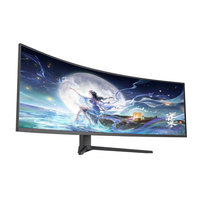 Monitor Gaming Super Ancho de 49 Pulgadas OLED de Alta Definición con Soporte Ajustable, Pantalla Curva 5k 165Hz