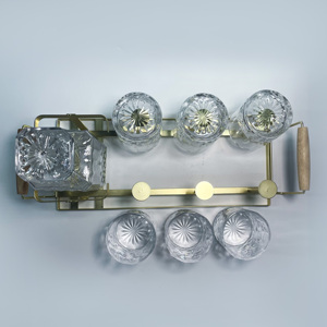 Ensemble de carafes à whisky en bois cristal de haute qualité avec logo personnalisé pour les cadeaux d'affaires <span class=keywords><strong>Carafe</strong></span> à <span class=keywords><strong>vin</strong></span> whisky - Product Image 3
