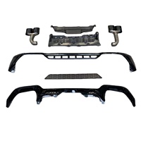 Diffuseur arrière de style X3M en gros avec tuyau d'échappement pour BMW X3 |   Diffuseur de pare-chocs arrière de style F97 Garniture d'échappement