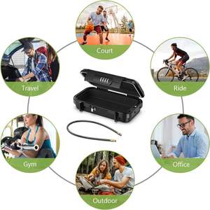 Coffre-fort portable grand format avec serrure à combinaison, câble métallique amovible, étanche et antivol pour la maison, le bureau, l'hôtel et les voyages - Product Image 6