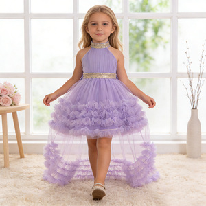 MQATZ Nuovo <span class=keywords><strong>Abito</strong></span> <span class=keywords><strong>Nero</strong></span> <span class=keywords><strong>da</strong></span> Festa per Bambina Stile Cool alla Moda con Strascico <span class=keywords><strong>da</strong></span> <span class=keywords><strong>Principessa</strong></span> per Bambine Piccole - Product Image 4