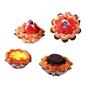 Moules à tartelettes <span class=keywords><strong>en</strong></span> <span class=keywords><strong>aluminium</strong></span> jetables <span class=keywords><strong>en</strong></span> gros, petits moules à tartelettes, mini moules à cupcakes, moules à muffins, moules à biscuits, gobelets à pâtisserie pour la cuisine DIY - Product Image 3