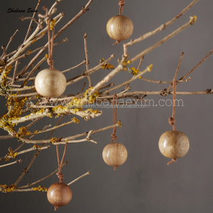 Décorations pour la maison de Noël Mini boules en bois Article Forme d'arbre de haute qualité Arbre de Noël Articles suspendus d'Indien - Product Image 1