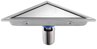 Grille de drain carrée personnalisable en acier inoxydable 304 de 4 pouces, facile à nettoyer, pour cuisine et salle de bain