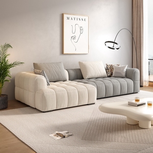 ソファセット高級デザインスタイル家具モダン猫スクラッチ生地リクライニングチェアセット断面ハイテク生地コーナーソファ - Product Image 6