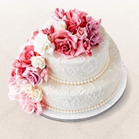 Base ronde en carton épais de 12 mm, robuste, de couleur blanche, pour gâteaux, avec bord lisse, plateau à gâteau