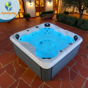 Bon marché et haute qualité 7 <span class=keywords><strong>places</strong></span> bain à remous petit bain à remous intérieur Jacuzzier massage extérieur <span class=keywords><strong>Spa</strong></span> baignoire avec 27 jets de massage - Product Image 1