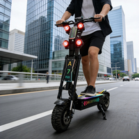 Trottinette électrique A7max 72V double moteur 5000W*2, batterie lithium 50AH, en alliage d'aluminium, étanche, autonomie 90-120KM, vitesse 80-100KM/H, charge maximale 150kg