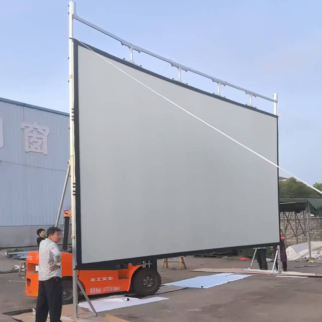 16:9 300 Inch 400inch More Bigger Size Foldable Folding Projector Screen With Rear and Front Double-sided Fabric
