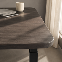 Bureau électrique silencieux et extensible AOR pour la maison, la chambre, le bureau, l'utilisation d'ordinateur, couleurs personnalisables, montage facile, en bois