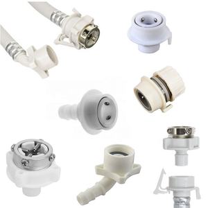 Connecteur de <span class=keywords><strong>tuyau</strong></span> de coude <span class=keywords><strong>d</strong></span>'entrée <span class=keywords><strong>d</strong></span>'<span class=keywords><strong>eau</strong></span> de machine à laver de coupleur rapide hydraulique en plastique - Product Image 1