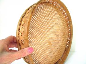 Handmade Woven Bamboo Reed <b>Basket</b> Large Vintage Fruit <b>Basket</b> <b>Wall</b> Hanging Gallery Decor <b>Storage</b> <b>Basket</b> Vietnam Factory Supplier - Product Image 5