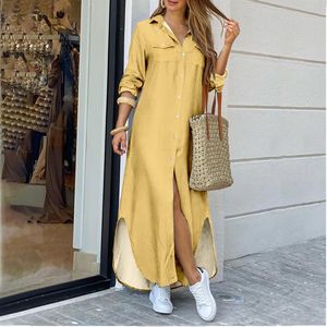 <span class=keywords><strong>Vendita</strong></span> calda estate camicia abito autunno moda Casual abito lungo taglie forti <span class=keywords><strong>abbigliamento</strong></span> <span class=keywords><strong>donna</strong></span> - Product Image 3