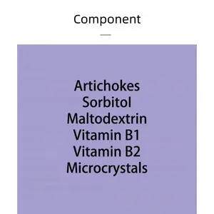 Meilleur cadeau naturel Promouvoir la désintoxication du foie Revigorer efficacement la santé Tranches d'artichaut Supplément de produit de soins de santé