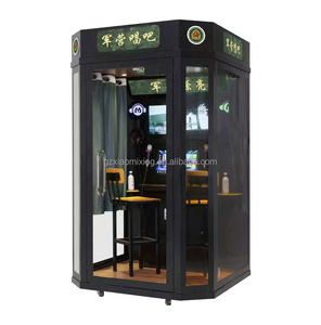 Modularer Mini-KTV-Raum Tragbarer Schallschutz kabine aus Metall plastik für Musik aufnahmen Meeting Studio Englisch WiFi-fähig für den Innenbereich - Product Image 2