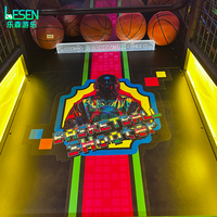 Machine d'arcade de tir au basket à monnayeur, prix d'usine, équipement sportif d'intérieur commercial avec garantie d'un an