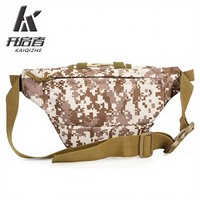 Sac de taille tactique imperméable en tissu Oxford 600D avec fermeture éclair, sac tactique de sport d'extérieur personnalisable