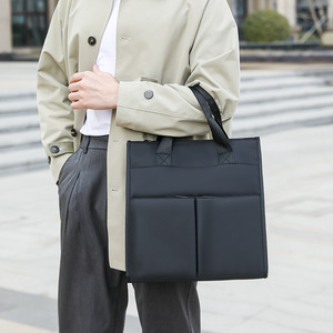 Bolsa de Lona Impermeable para Portátil, Maletín de Negocios, Duradera, Gran Capacidad, Múltiples Compartimentos, Elegante Bolsa para Portátil para Hombre - Product Image 5