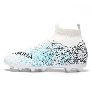 Personnalisation en usine <span class=keywords><strong>de</strong></span> chaussures <span class=keywords><strong>de</strong></span> <span class=keywords><strong>football</strong></span> antidérapantes <span class=keywords><strong>de</strong></span> haute qualité à pointes longues chaussures <span class=keywords><strong>de</strong></span> <span class=keywords><strong>football</strong></span> pour hommes et femmes en herbe en plein air - Product Image 1