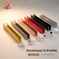 Profilé en U en aluminium pour paroi de douche, profilé en U pour porte de salle de bain en verre, profilé en U pour cabine de douche