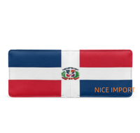 Dompet Kulit Bermotif Bendera Bermuda untuk Pria, Dompet Lipat Dua Kapasitas Ekstra dengan Jendela ID, Dompet Tipis dengan Banyak Slot Kartu