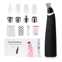 Kit d'outils d'extraction de points noirs et d'acné électrique à aspiration sous vide 4 têtes pour le nettoyage des pores du visage