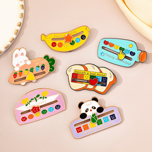 Pin Deslizante Personalizado Colorido con Mensaje Positivo, Pin Metálico Deslizante con Mensaje Social - Product Image 2
