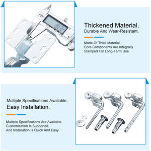 آلية تعديل مسند الرأس للأريكة متينة، مفصلات لمسند الرأس لضبط زاوية مسند الرأس، تشطيب كروم - Product Image 4
