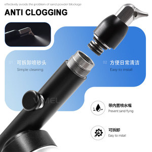 Pistolet de sablage pour l'élimination des adhésifs et le micro-aspersion des brackets orthodontiques, pour la restauration dentaire par les techniciens dentaires - Product Image 2