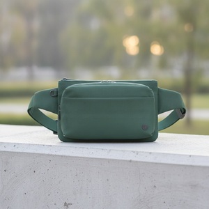 KEIRYO WE3A Sac banane unisexe écologique recyclé, imperméable, respirant, léger, multi-poches, fermeture éclair, anneau en D, pour voyage - Product Image 2