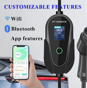 Cargador Portátil para Vehículos Eléctricos Tipo 1 Tipo 2 3.5kW 7kW, Cable de Carga de Nivel 2 para Uso Doméstico y de Viaje con Pantalla LCD - Product Image 4