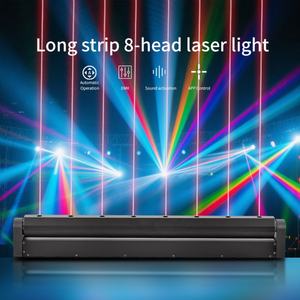 AICPOSE Barra de Luces Láser RGB DMX de 8 Ojos con Cabezal Móvil para DJ, Discoteca, Club Nocturno, Eventos y Escenarios - Product Image 2