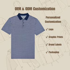 Camiseta Deportiva para Hombre de Alta Gama, Impresión Digital Completa, Tejido de Punto Sólido, ODM, Secado Rápido, Transpirable, Cuello de Doble Capa - Product Image 2