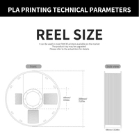 Hoogwaardige 1kg Eénkleurige 3D-printfilamenten PETG TPU ABS Extruded Plastic Staven 3D-printeraccessoires