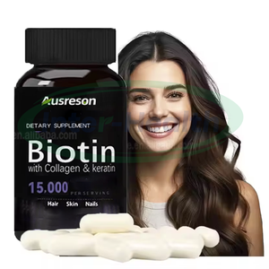 Ausreson Cápsulas de Biotina Suplemento PARA LA Piel <span class=keywords><strong>L</strong></span> Glutationes y Biotina <span class=keywords><strong>Super</strong></span> Vitamina C Cápsulas de Colágeno para Blanquear La Piel - Product Image 1