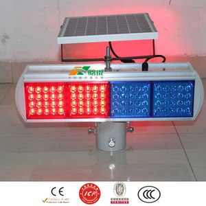 Luz Intermitente de Advertencia de Tráfico Solar Hankun, Pantalla LED de 42 LED, IP65, Montaje en Poste, Marco de Aluminio - Product Image 4