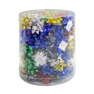 Vendita al dettaglio calda 2.5cm Mini fiocco regalo set di decorazioni di buon compleanno confezione da 100 unità fiocco autoadesivo con nastro a stella - Product Image 6