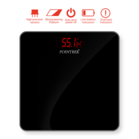 Balance Personnelle Numérique Portable de Haute Précision POINTREK, Qualité Supérieure, Précision 100g, Verre Trempé, Garantie 1 An
