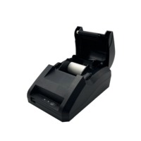 Printer Barcode Thermal 58mm Murah untuk Usaha Kecil, Mesin Pencetak Faktur Nirkabel Bluetooth dengan Laci Uang