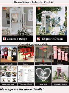 SMOOTH 2.2m Exquisite Detachable Black London <b>Wedding</b> Telephone Booth Reusable British Style Metal Telephone Booth - Product Image 6
