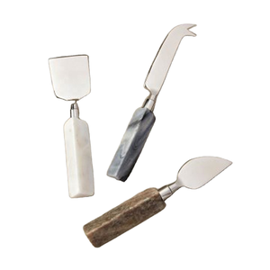 ชุดมีดหั่นชีสด้ามหินอ่อน, ชุดมีดหั่นชีสด้ามเกลียวสำหรับร้านอาหาร - Product Image 1