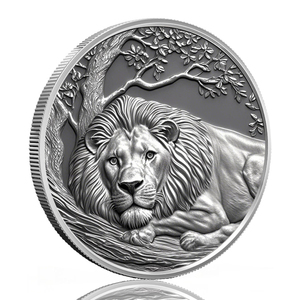 Cao cấp 1 oz Bạc động vật hoang dã đồng xu bằng chứng chất lượng có tính năng sư tử hổ và Kỳ Lạ chim UV in lưu niệm - Product Image 2