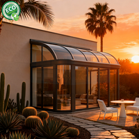 Verrière moderne à toit polygone avec isolation thermique pour hôtels et espaces extérieurs