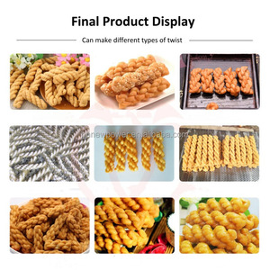 เครื่องทำขนมข้าวสาลีอบกรอบหวานอัตโนมัติ แบบบิดเกลียว ขนาดใหญ่ สำหรับขึ้นรูปแป้งและถักเปีย - Product Image 2
