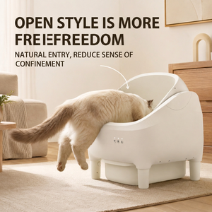 Matalilai XL Bac à litière automatique pour chat intelligent Wi-Fi avec système de nettoyage anti-odeurs et chargement par le haut - Product Image 1