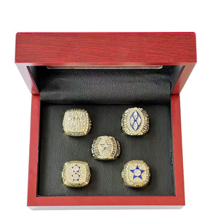 Bague unisexe commémorative Little Bear Champion 1985 Chicago USA en alliage plaqué Hip <span class=keywords><strong>Roc</strong></span> avec cristaux et strass – Cadeau - Product Image 6