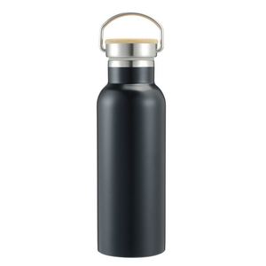 Wholesale Stainless Steel Double Wall Water 500Ml/750Ml Sports Outdoor Wide Mouth Leak Proof Vacuum <b>Flask</b> With Bamboo Lid - Product Image 1