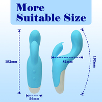Duale Motoren 10 Modi Starke Vibration Medizinisches Silikon IPX7 Wasserdicht G-Punkt Klitoris-Stimulation Finger-Klopf-Vibrator